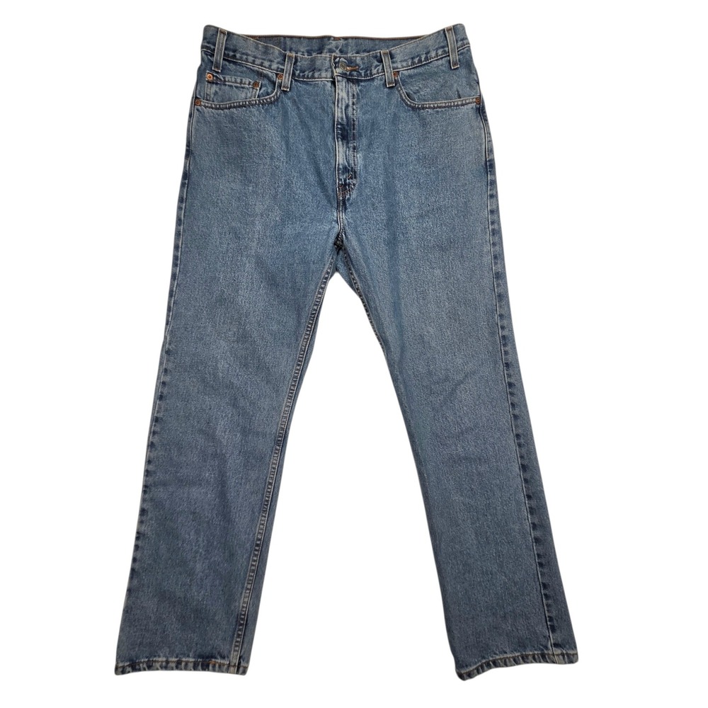 Vtg Y2k Levi's 505 Regular Fit Jeans 38x30 (Fits 36×29) Blue‎ Straight Leg 2003